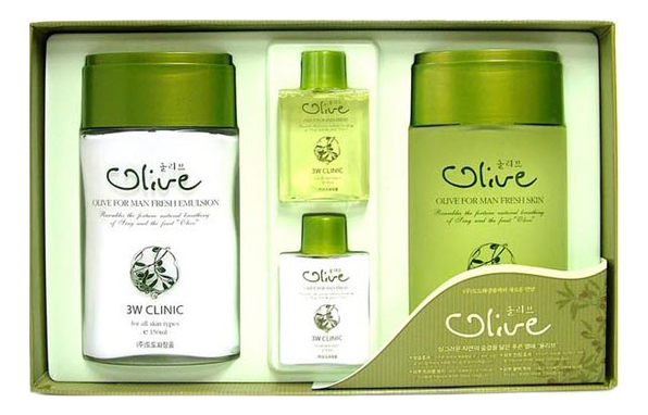 набор для лица olive for man fresh 2 items (лосьон 150/30мл + эмульсия 150/30мл)
