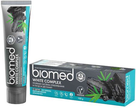 зубная паста отбеливающая biomed white complex