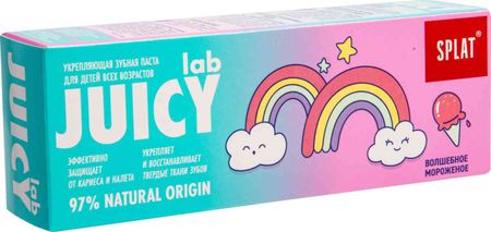 зубная паста детская splat juicy lab волшебное мороженое