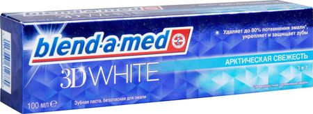 зубная паста blend-a-med 3d white арктическая свежесть