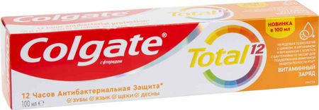 зубная паста colgate total 12 витаминный заряд