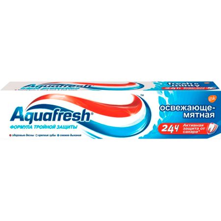 зубная паста aquafresh освежающе-мятная 100 мл
