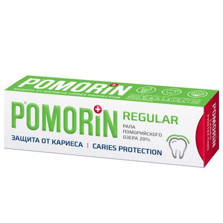 зубная паста pomorin regular защита от кариеса 100 мл