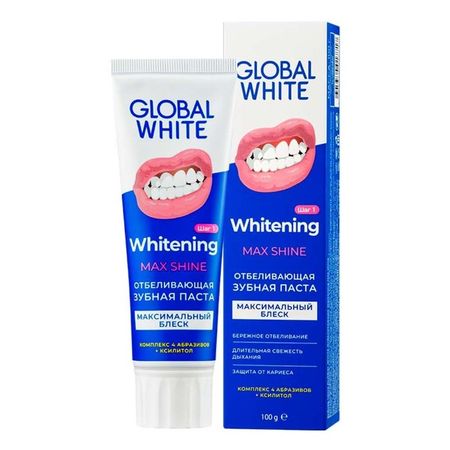 зубная паста global white max shine