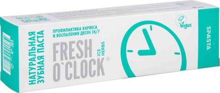 зубная паста натуральная spasta fresh o`clock ice herbs
