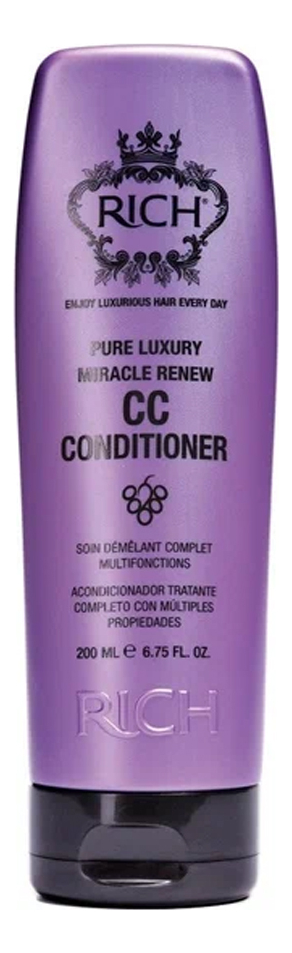 сс кондиционер для волос чудесное возрождение pure luxury miracle renew cc conditioner : кондиционер 200мл