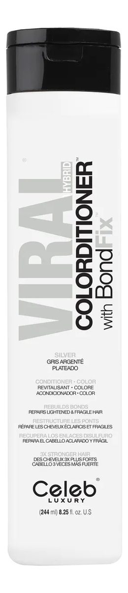 тонирующий кондиционер для волос viral colorditioner with bondfix 244мл: silver