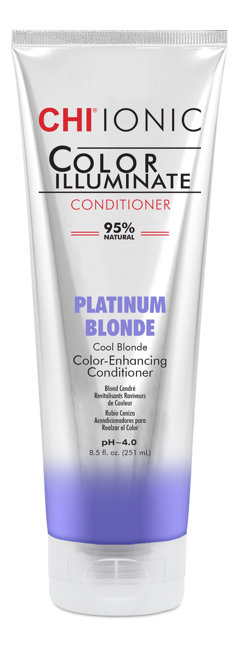 оттеночный кондиционер для волос ionic color illuminate 251мл: platinum blonde
