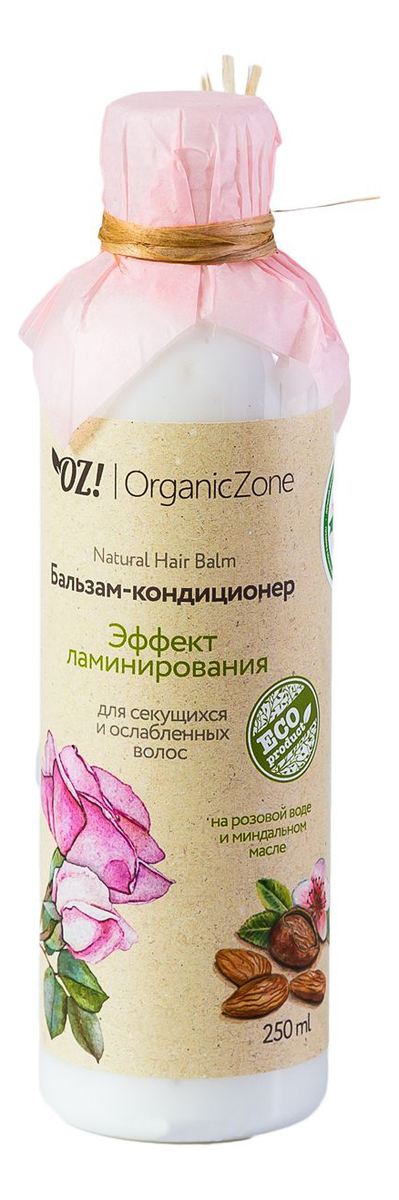 бальзам-кондиционер для волос эффект ламинирования natural hair balm 250мл: бальзам-кондиционер 250мл