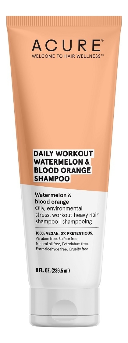 шампунь для волос с экстрактом арбуза и апельсина daily workout watermelon shampoo 236мл