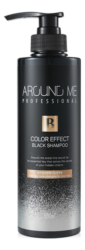 тонирующий шампунь для седых волос around me color effect black shampoo 500мл