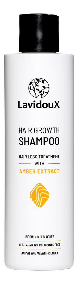 шампунь для роста волос с экстрактом янтаря hair growth shampoo 250мл