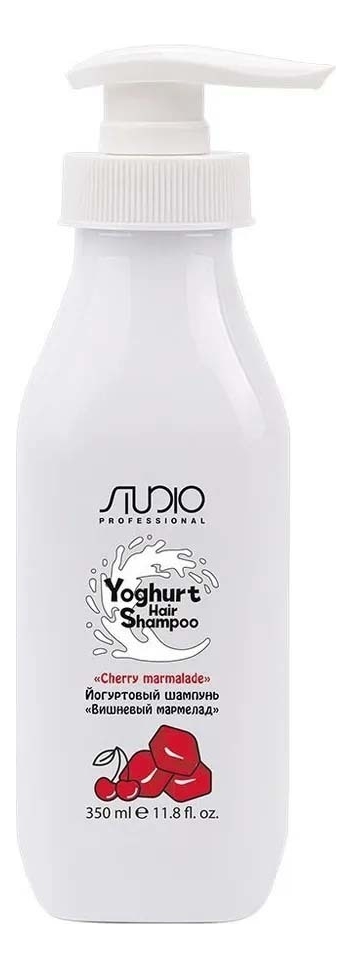 йогуртовый шампунь для волос studio yoghyrt hair shampoo 350мл: вишневый мармелад
