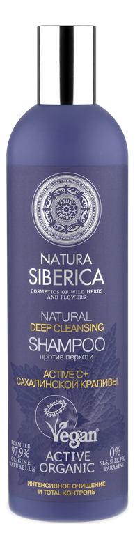 шампунь для волос против перхоти natural deep cleansing shampoo 400мл