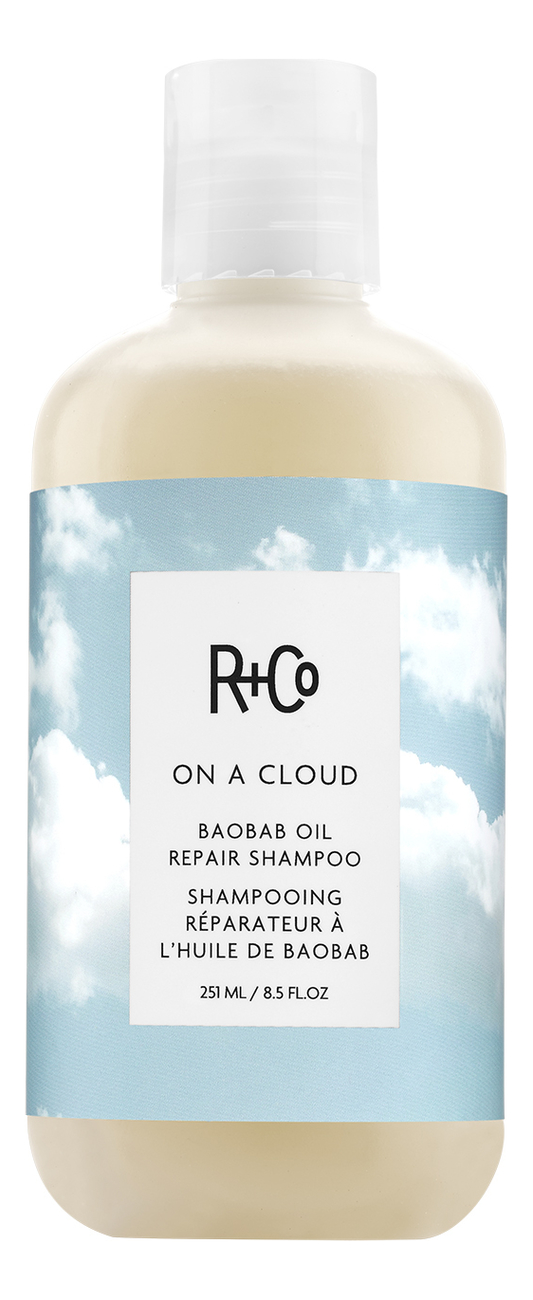 восстанавливающий шампунь для волос on a cloud baobab oil repair shampoo 251мл