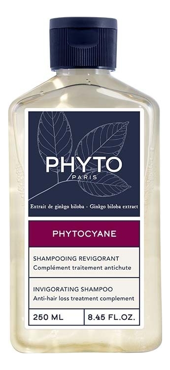 укрепляющий шампунь для волос phytocyane shampooing revigorant 250мл