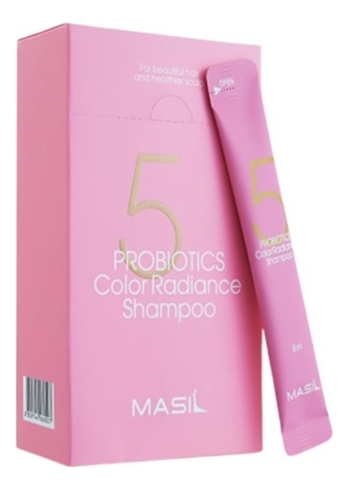шампунь для защиты цвета волос с пробиотиками 5 probiotics color radiance shampoo: шампунь 20*8мл