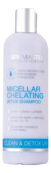 мицеллярный хелатирующий детокс шампунь для волос micellar chelating detox shampoo 330мл: шампунь 330мл