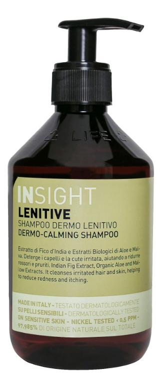 смягчающий шампунь для раздраженной кожи головы lenitive dermo-calming shampoo: шампунь 400мл