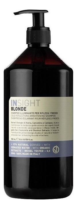 шампунь для поддержания холодных оттенков blonde cold reflections brightening shampoo: шампунь 900мл