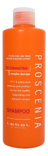 шампунь для окрашенных волос proscenia shampoo for colored hair 300мл: шампунь 300мл