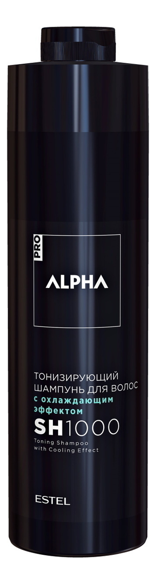 тонизирующий шампунь для волос с охлаждающим эффектом alpha homme: шампунь 1000мл