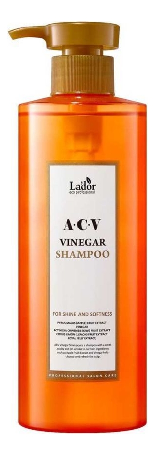 шампунь для волос с яблочным уксусом acv vinegar shampoo: шампунь 430мл