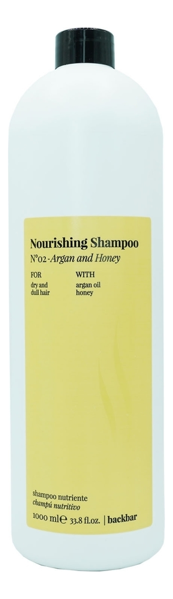 питательный шампунь для сухих волос backbar nourishing shampoo no2: шампунь 1000мл