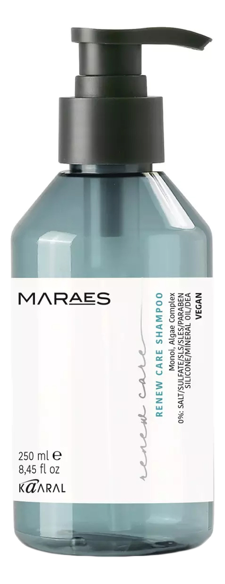 восстанавливающий шампунь для тусклых волос maraes renew care shampoo: шампунь 250мл