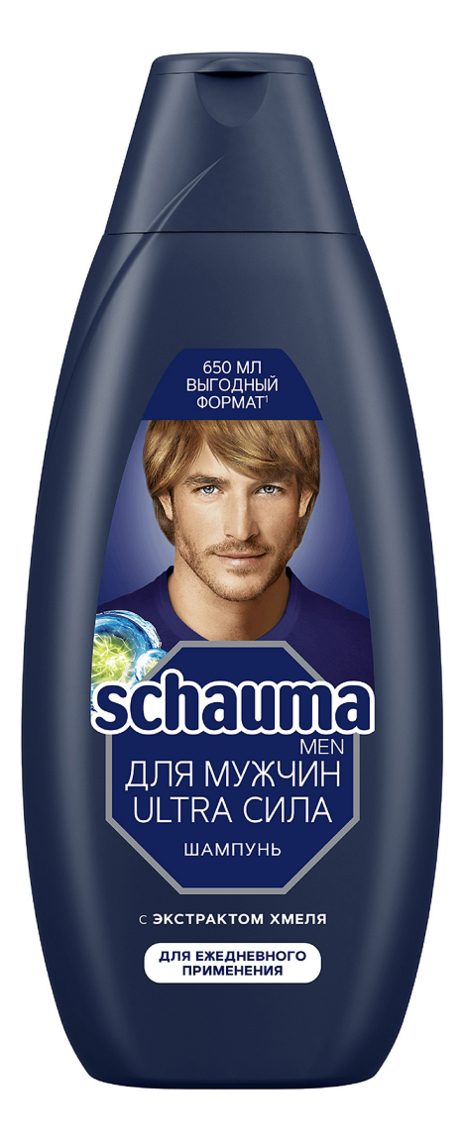шампунь для волос с экстрактом хмеля ultra сила men: шампунь 650мл