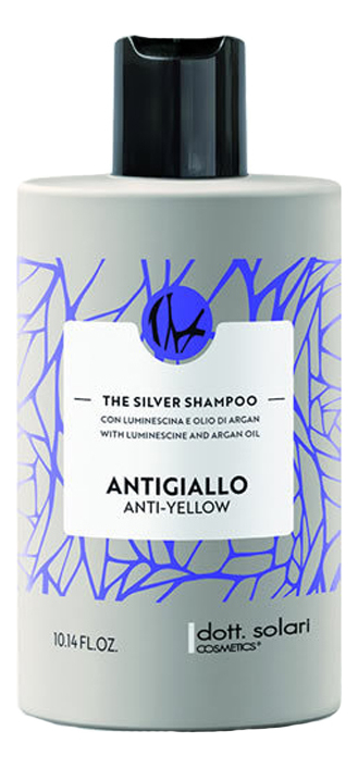 серебристый шампунь против желтизны волос anti-yellow silver shampoo: шампунь 300мл