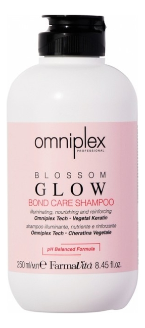 шампунь для волос с кератином omniplex blossom glow shampoo: шампунь 250мл