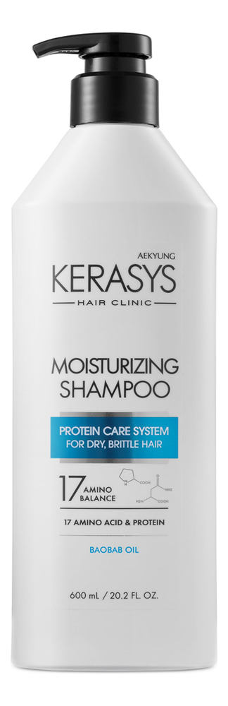 увлажняющий шампунь для волос hair clinic moisturizing shampoo: шампунь 600мл