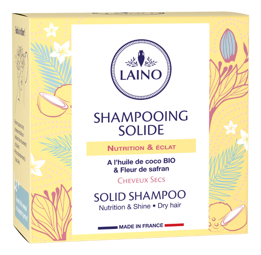 твердый шампунь для волос shampooing solide 60г (кокосовое масло