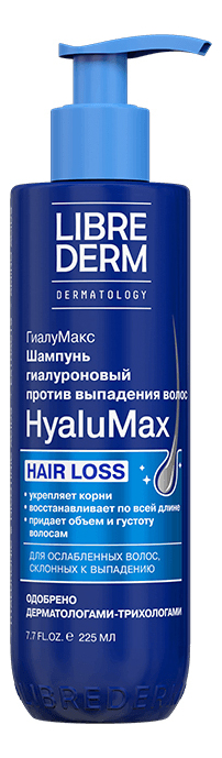 шампунь гиалуроновый против выпадения волос hyalumax hair loss: шампунь 225мл