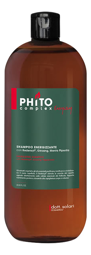 энергетический шампунь для роста волос phitocomplex energizing shampoo: шампунь 1000мл