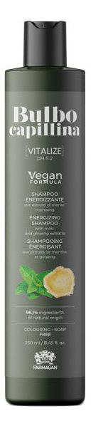 энергетический шампунь против выпадения волос bulbo capillina vitalize: шампунь 250мл