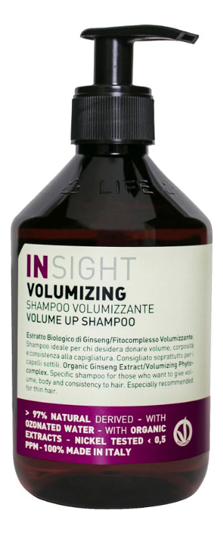 шампунь для объема волос volumizing volume up shampoo: шампунь 400мл