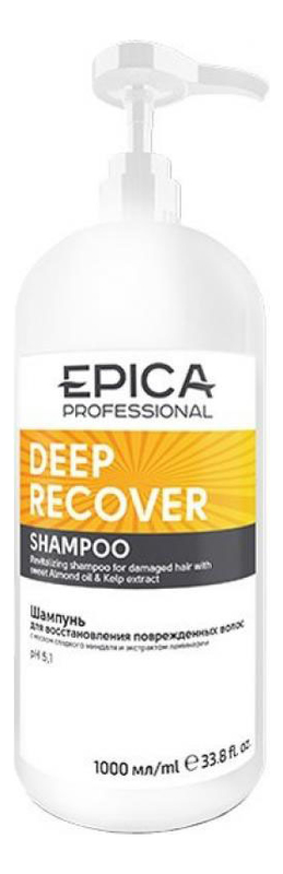 шампунь для поврежденных волос deep recover shampoo: шампунь 1000мл