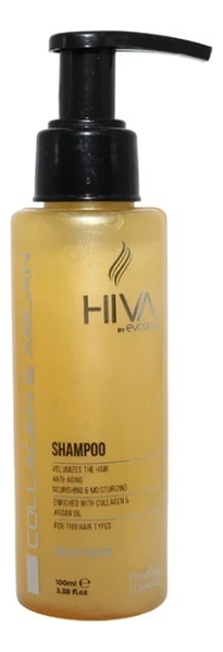 шампунь для волос hiva collagen argan shampoo: шампунь 100мл
