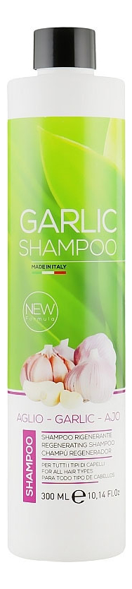 восстанавливающий шампунь для волос garlic shampoo: шампунь 300мл
