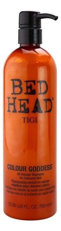 шампунь для волос bed head colour goddess oil infused shampoo: шампунь 750мл