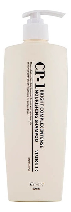 протеиновый шампунь для волос cp-1 bright complex intense nourishing shampoo version 2.0: шампунь 500мл
