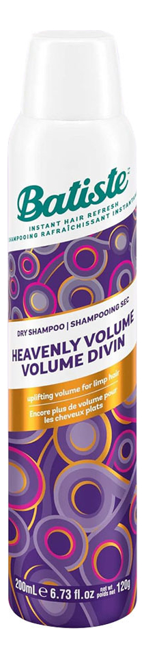 сухой шампунь для волос dry shampoo plus heavenly volume 200мл