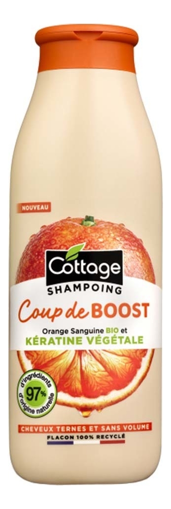 шампунь для волос с экстрактом красного апельсина и растительным кератином coup de boost 250мл