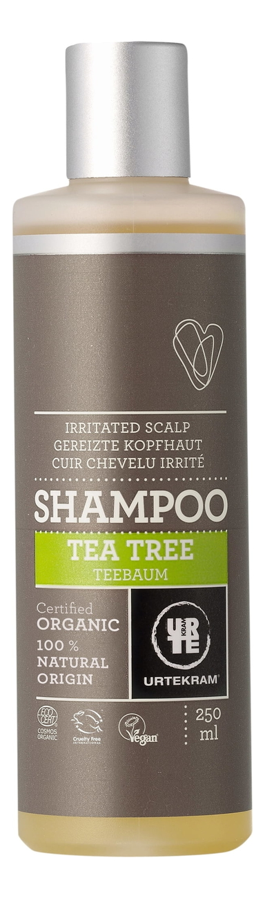 успокаивающий шампунь для кожи головы с экстрактом чайного дерева organic shampoo tea tree: шампунь 250мл