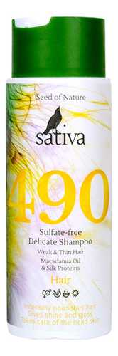 деликатный бессульфатный шампунь для волос sulfate-free delicate shampoo no490 250мл