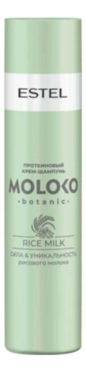 протеиновый крем-шампунь для волос moloko botanic rice milk: крем-шампунь 250мл