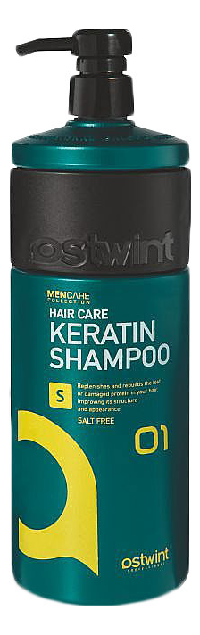 шампунь для волос с кератином mencare keratin shampoo no01: шампунь 1000мл