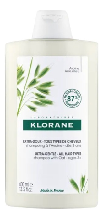шампунь для волос с молочком овса lait d'avoine shampooing: шампунь 400мл